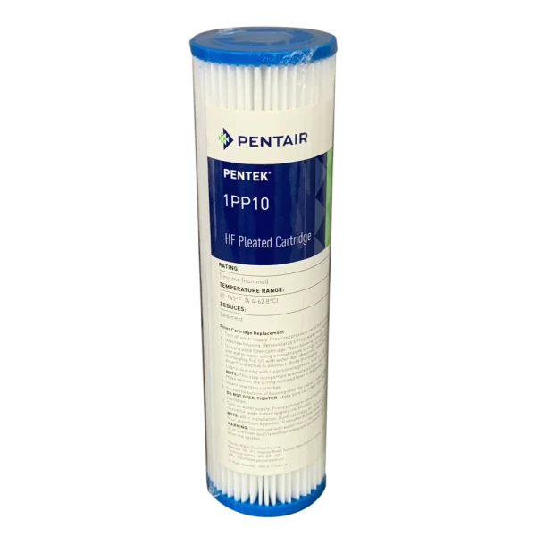 10" Standard Polypleated Filter Cartridge 1 Micron (10" x 2½")